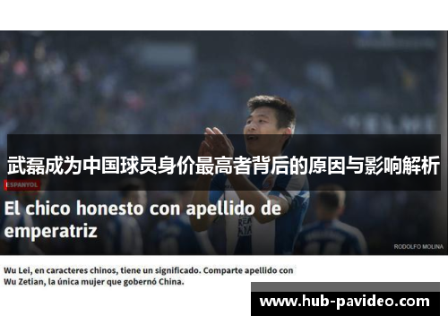 武磊成为中国球员身价最高者背后的原因与影响解析