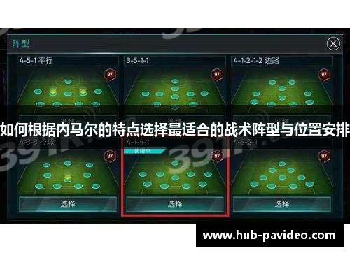 如何根据内马尔的特点选择最适合的战术阵型与位置安排